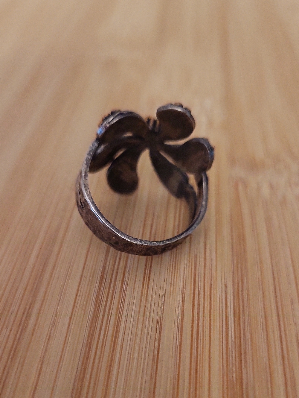 Vintage Turkish Sterling Silver Cocktail Ring - Picture 4 of 9